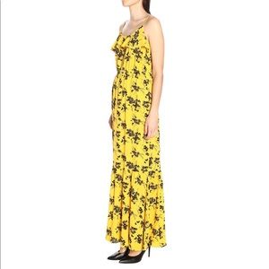 Yellow Michael Kors Floral Dress - Size P